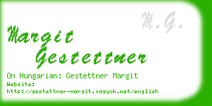 margit gestettner business card